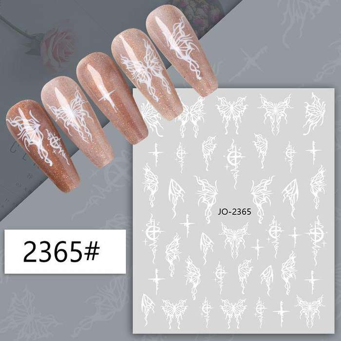 TNA Butterfly Nail Sticker JO2354-2365 8*10cm -JO-2365
