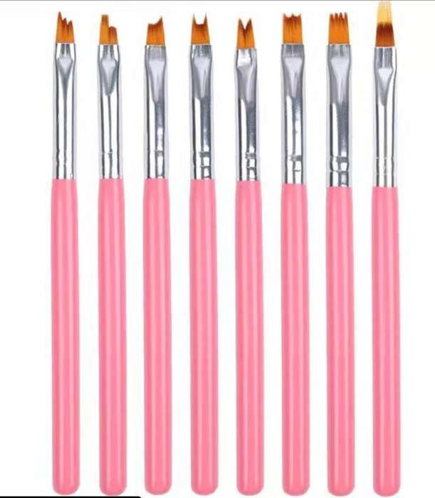 8pcs Pink Drawing brush