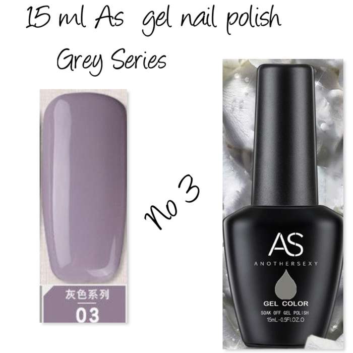 AS UV/LED Gel Polish 15ml - Grey Series  no 3