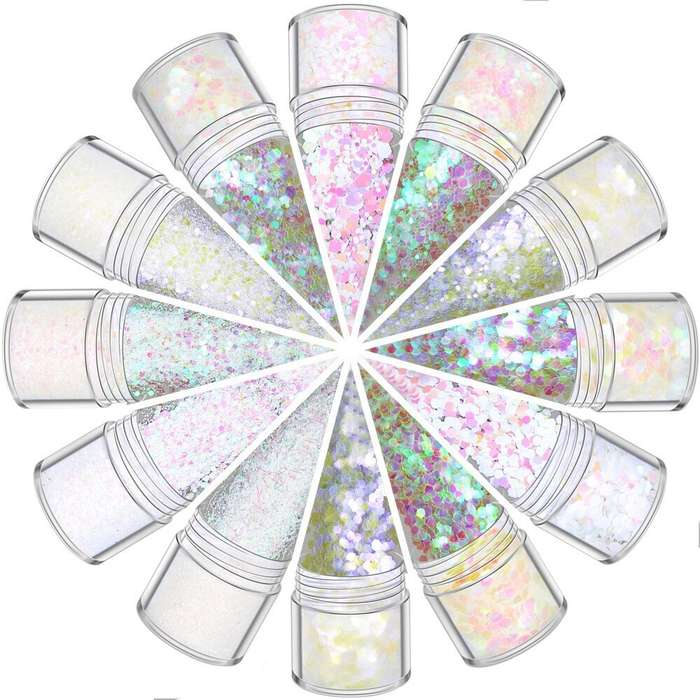 12 Bottles Glitter 10g