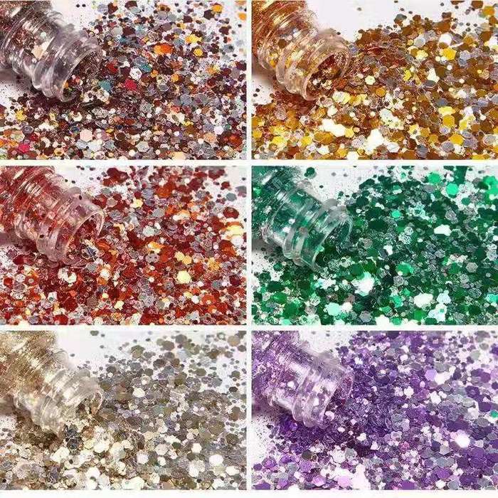 24pcs Galaxy Chunky Glitter