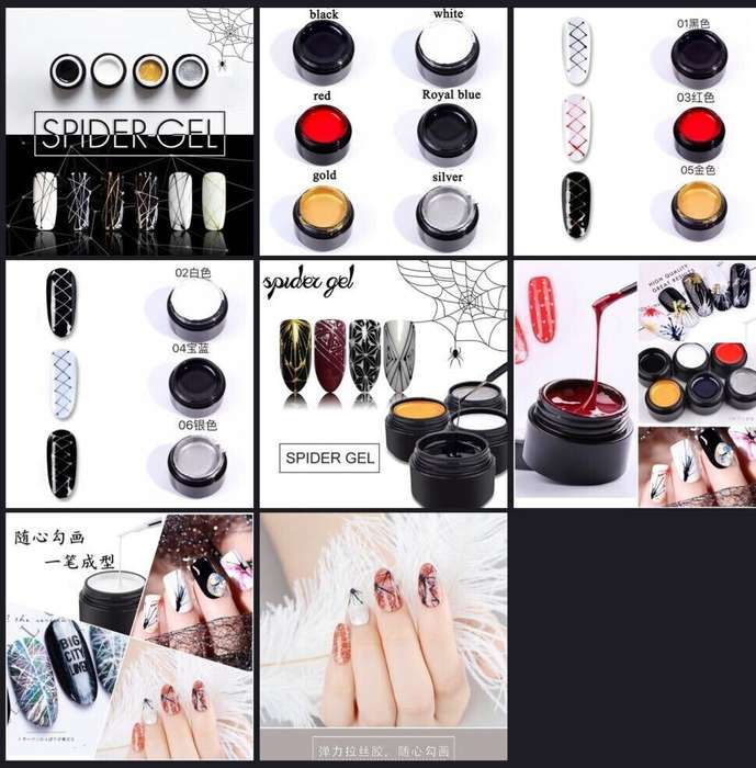 Spider Gel 8ml Message color