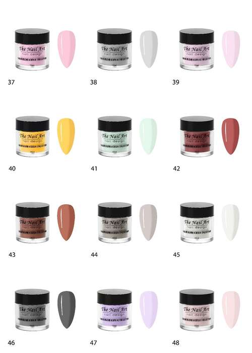 10ml Color Acrylic Powder message number