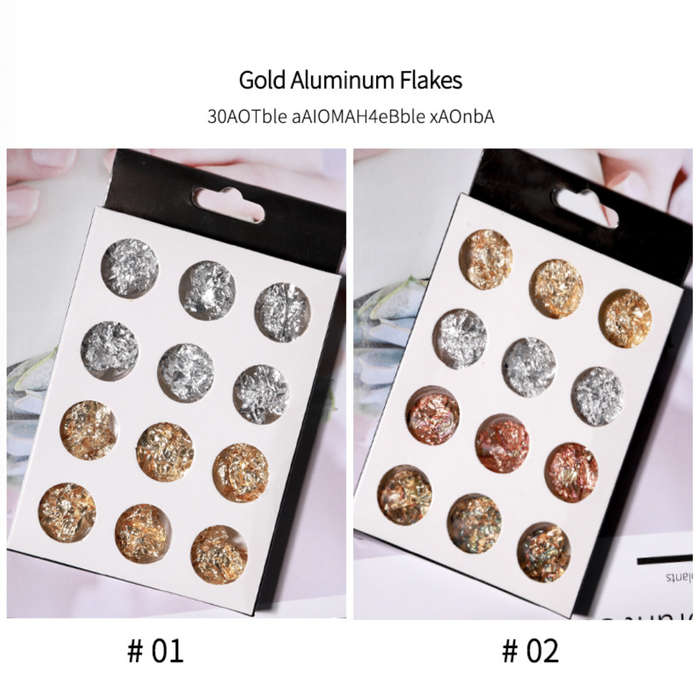 12 Grid Classic Foil Paper-silver