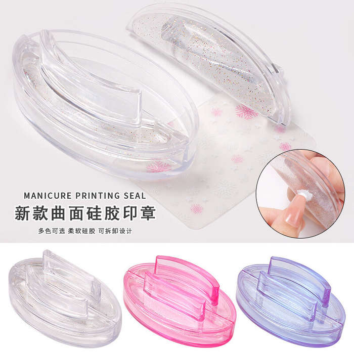 Curved Clear Silicone Stamper