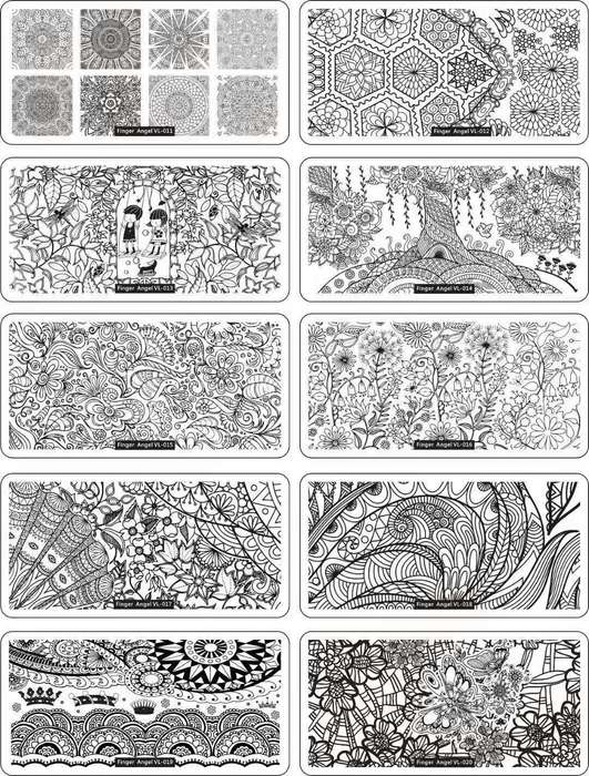 Nail Stamping Metal Plate - VL message number