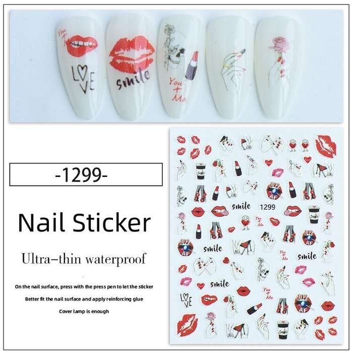 Nail Sticker - JO1299 Lip