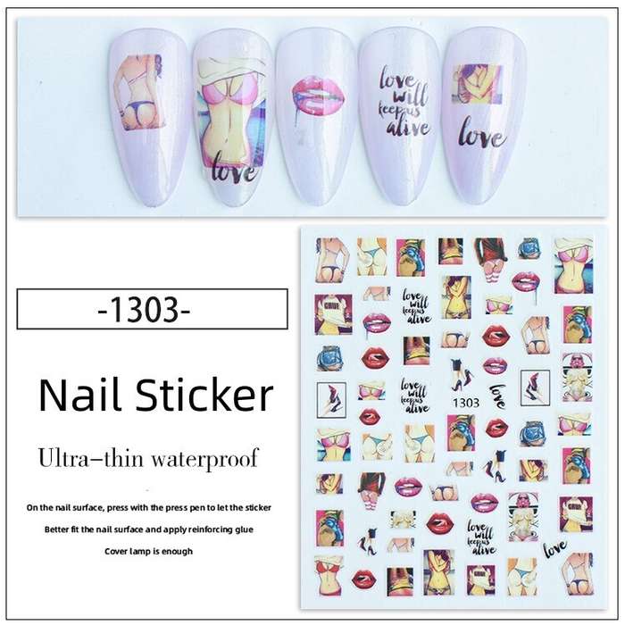 Nail Sticker - JO1303 Bikini Lip