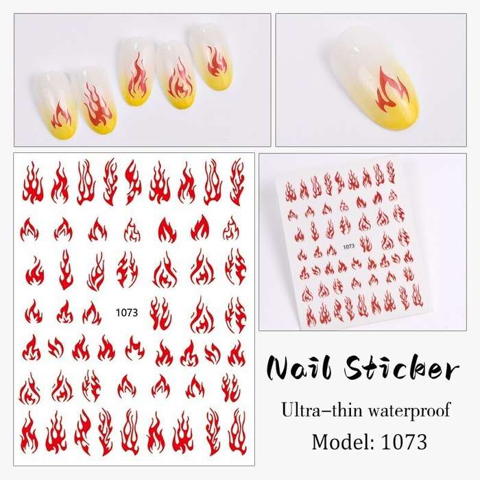Nail Sticker - JO1073 Flame