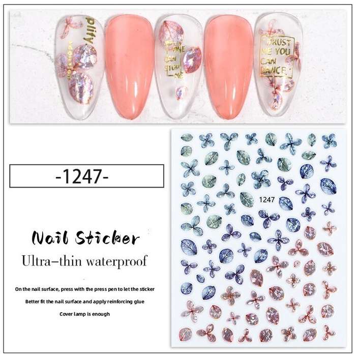 Nail Sticker - JO1247 Flower