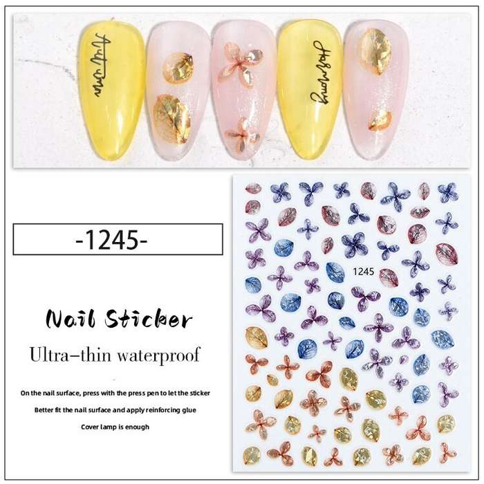 Nail Sticker - JO1245 Flower