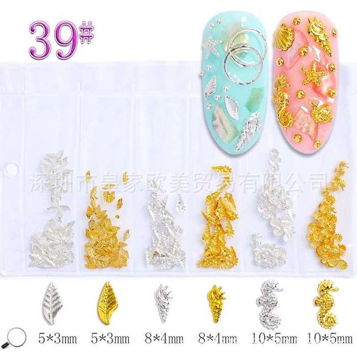 6 Grids Metal Rhinestone message number