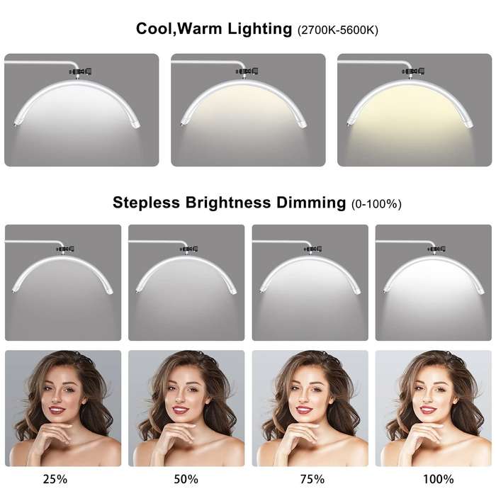 LED Moon Lamp BLACK 28 inches