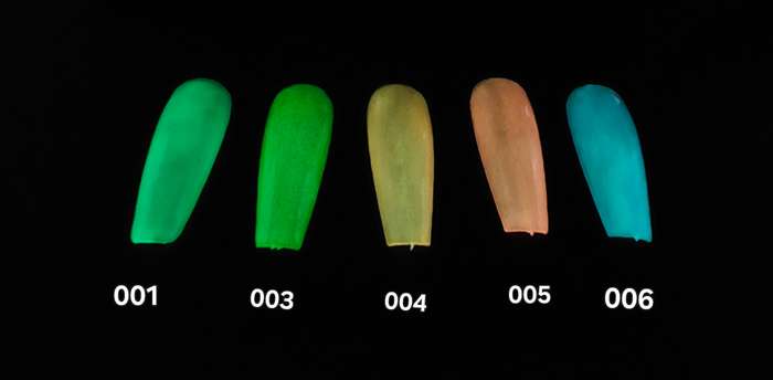 AS Gel Polish - Glow in the dark message number