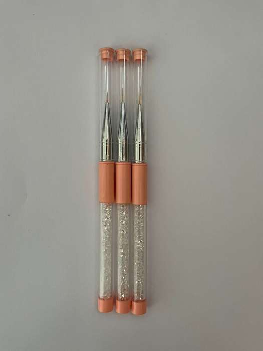 3pcs Diamond Striping Brush with lid