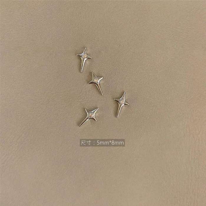 Star Rhinestone 5pcs -  Gold 5*8mm