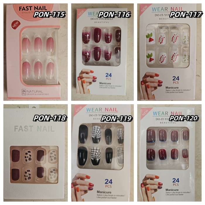 Press On Nails 24pcs  message number of box