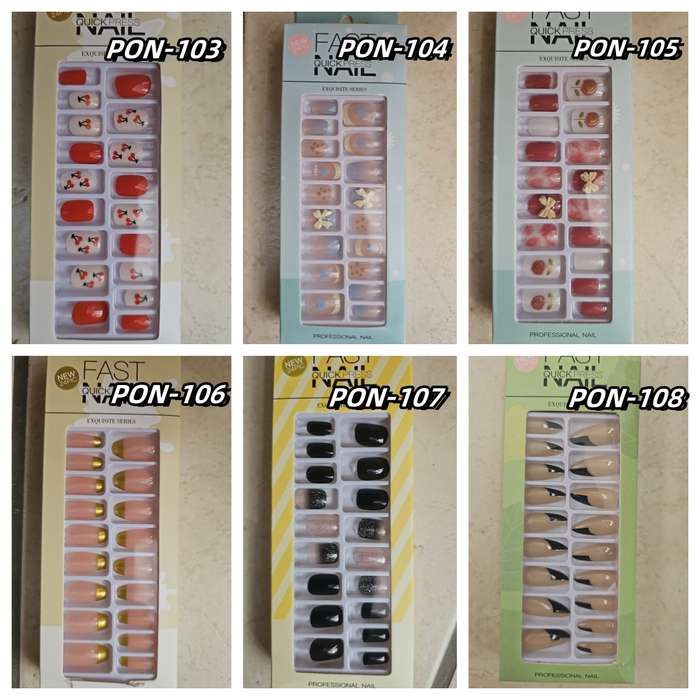 Press On Nails 24pcs  message number of box