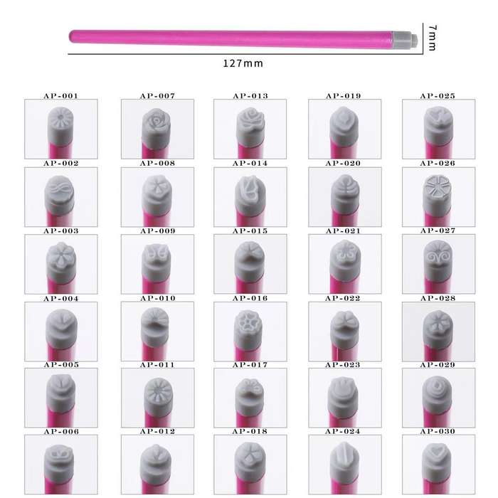 Silicon Nail Art Stamp Pen MESSAGE STAMP PEN NUMBER