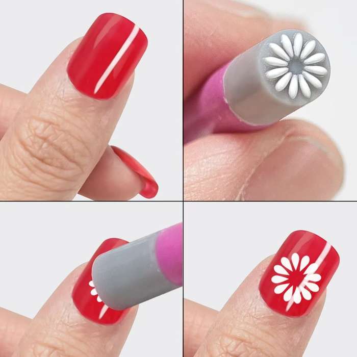 Silicon Nail Art Stamp Pen MESSAGE STAMP PEN NUMBER