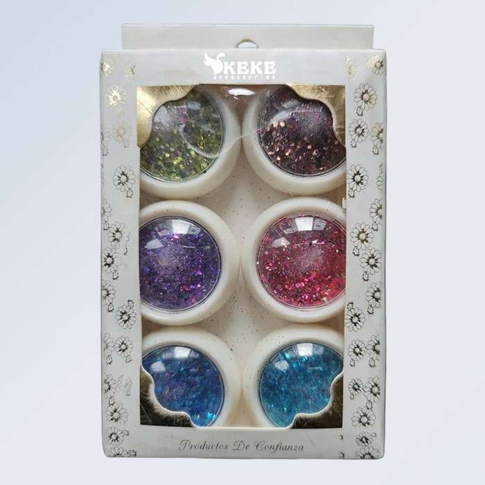 6 colours Fine Glitter