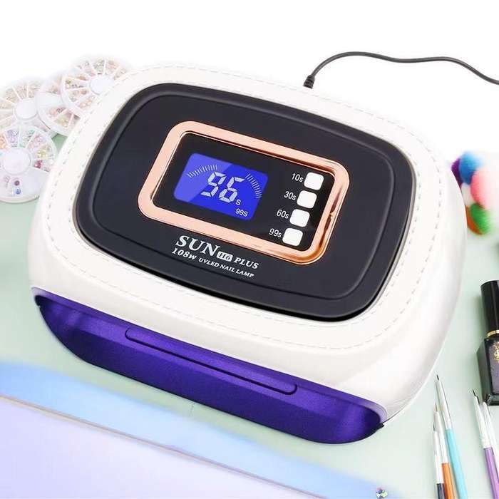 Double Hand Professional Gel Polish LED Nail Dryer Lamp 108W ( 42 LED Beads )