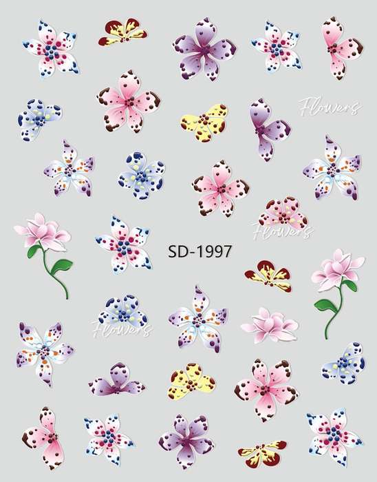 3D relief - style nail sticker - SD1997