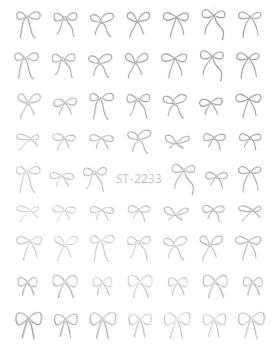 3D relief - style nail sticker - SD2233 Bowtie