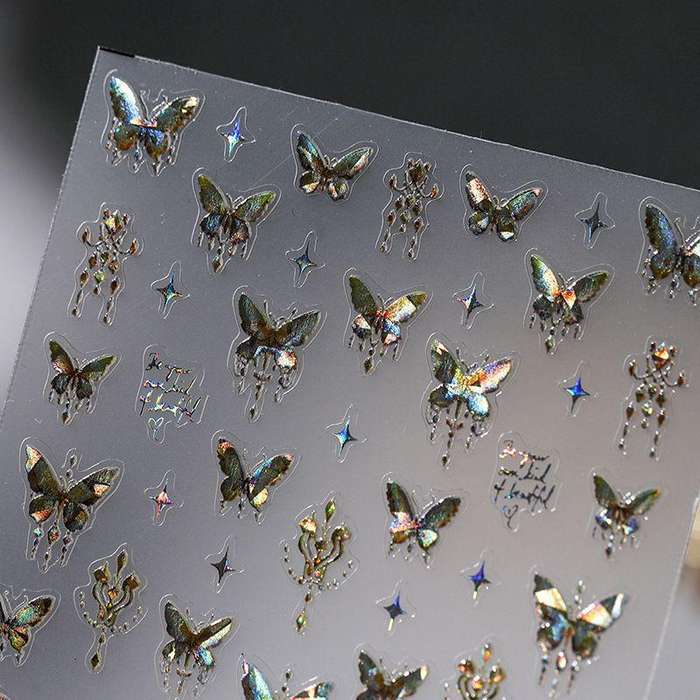 5D Butterfly Nail Jelly Sticker M-224