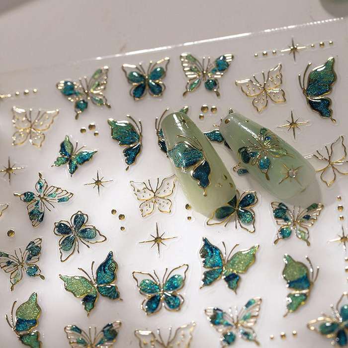 5D Butterfly Nail Jelly Sticker M-547
