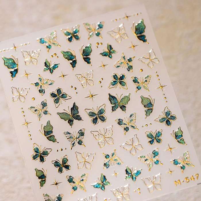 5D Butterfly Nail Jelly Sticker M-547