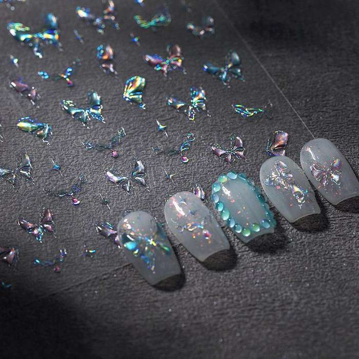5D Butterfly Nail Jelly Sticker M-563