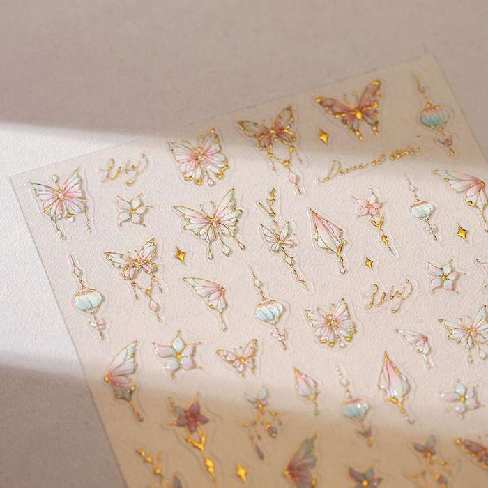 5D Butterfly Nail Jelly Sticker M-879