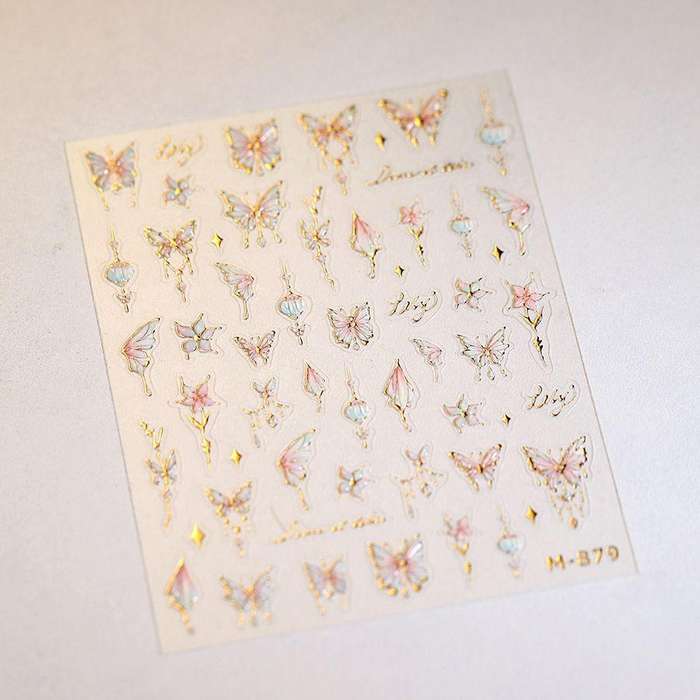 5D Butterfly Nail Jelly Sticker M-879