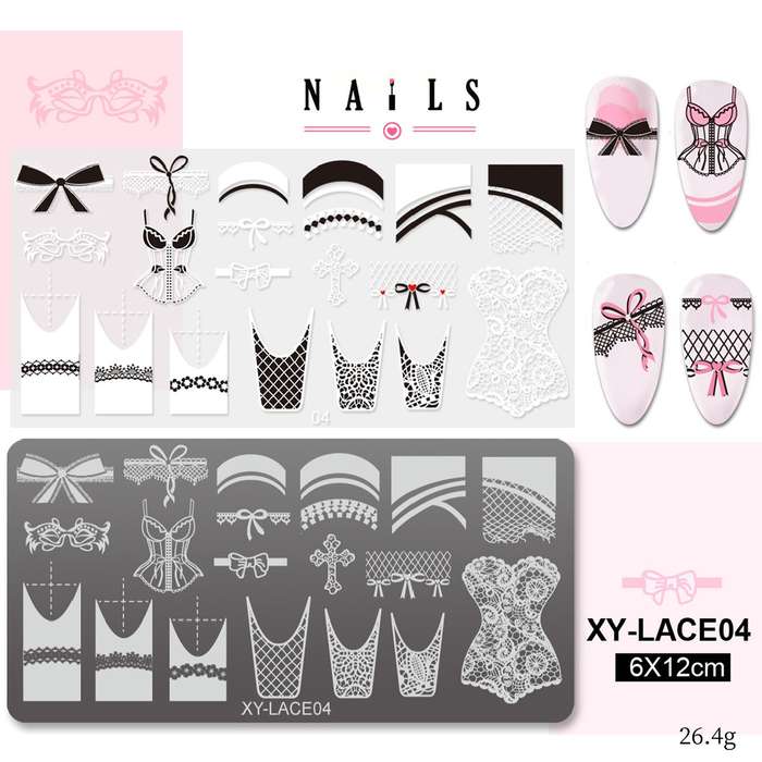 XY-Lace Stamping Plate -  XY-Lace04