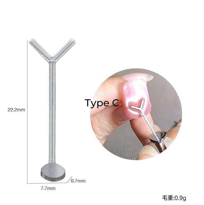 multifunctional Y-shaped iron suction love cat eye iron sheet cute folded ear rabbit  Type C