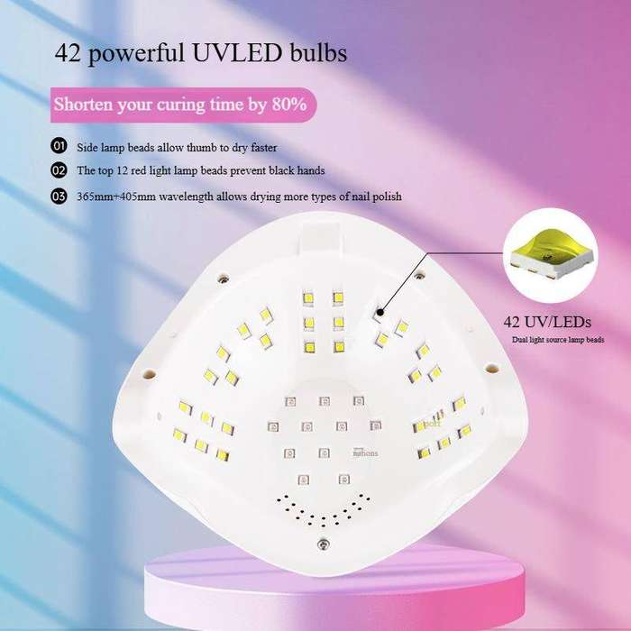 SUN Y3 Professional Gel Polish LED Nail Dryer Lamp 168W ( 42 LED Beads )