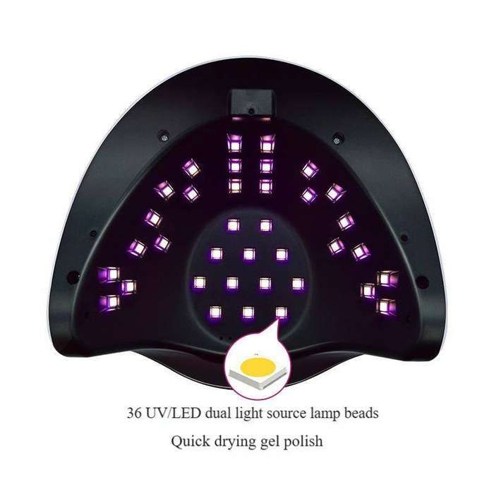 SUN C5 plus Professional Gel Polish LED Nail Dryer Lamp 216W ( 36 LED Beads  Purple