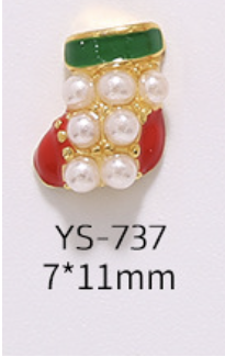 Christmas Nail Alloy Decoration - YS-737