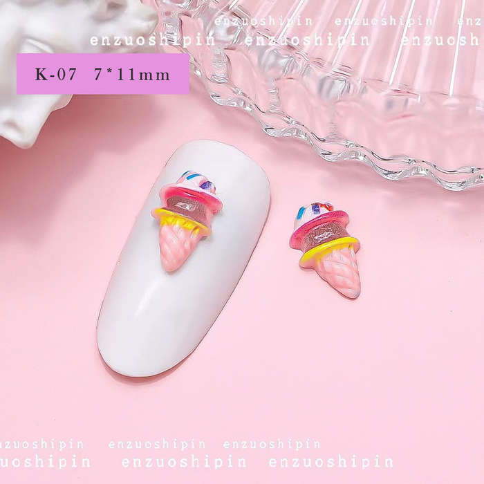 Ice Cream & Donuts Nail Art Decoration 20pcs - K-07