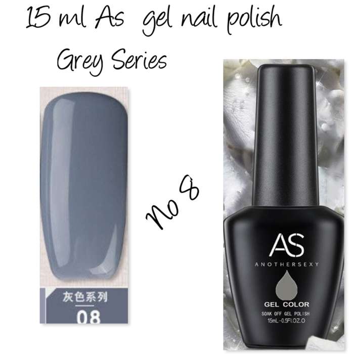 AS UV/LED Gel Polish 15ml - Grey Series  no 8