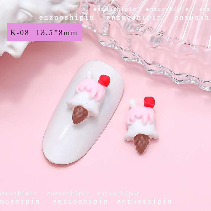 Ice Cream & Donuts Nail Art Decoration 20pcs - K-08