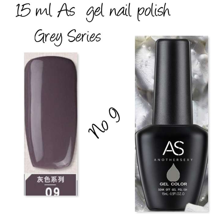 AS UV/LED Gel Polish 15ml - Grey Series  no 9