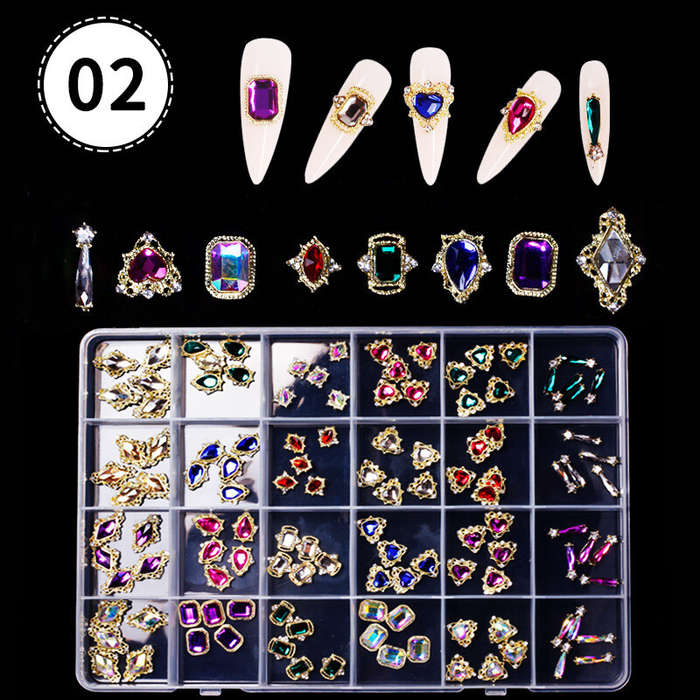 24 Grids Rhinestone - set 2 - 120pcs