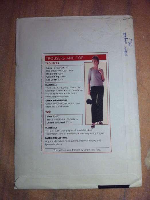 Value classics Trousers and Top Size 10 -18 Complete