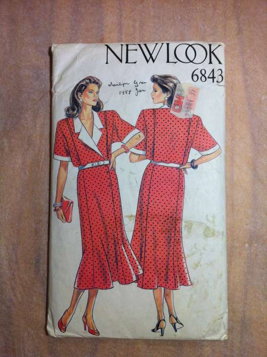 New Look 6843 Dress. Size8-18. Part cut on 8. Complete