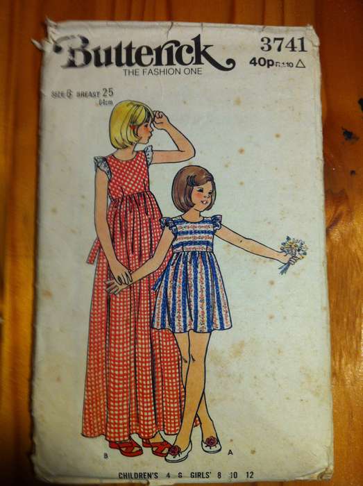 Butterick 3741 Girls Dress. Size 6. Complete