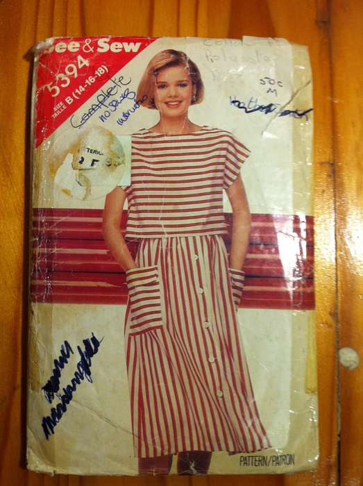 Bundle C. 4 Incomplete / Worn Patterns with Missing Pattern Pieces and or Instructions.