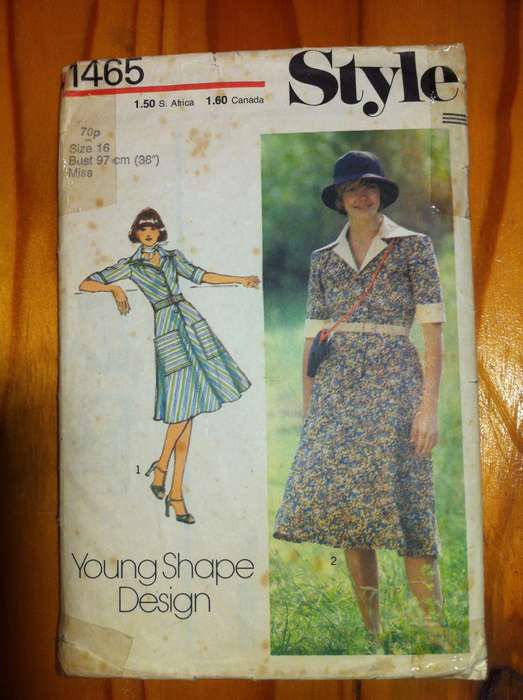 Style 1465 Misses' Young Shape Dress. Size 16. Complete