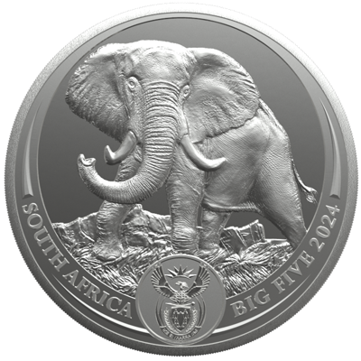 5 oz Silver Coin - Big Five III - Elephant - 2024